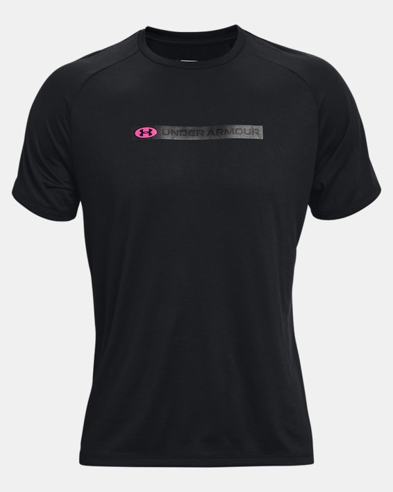 Men's UA Tech™ Short Sleeve, Black, pdpMainDesktop image number 4